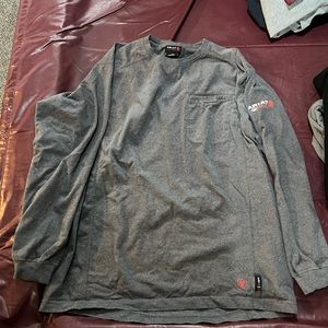 Men’s large long sleeve FR flame resistant work shirt